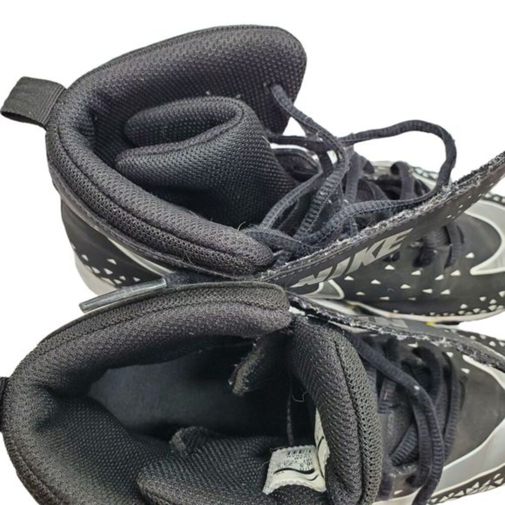 Nike Fast Flex Football Cleats US 4.5Y Black Silver Lace-Up Hook N Eye Closure - Picture 5 of 9